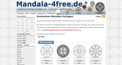 Desktop Screenshot of mandala-4free.de