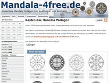 Tablet Screenshot of mandala-4free.de